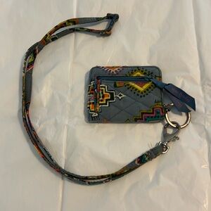 Vera Bradley wallet with lanyard